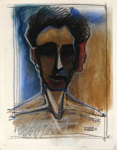 Print of Portrait Drawings by Gaston Rene Moreno Manzo