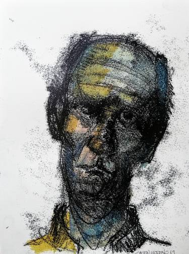 Print of Expressionism Portrait Paintings by Gaston Rene Moreno Manzo