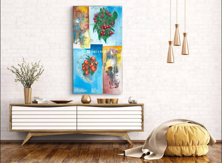 Original Abstract Expressionism Abstract Mixed Media by Jane C Oragui