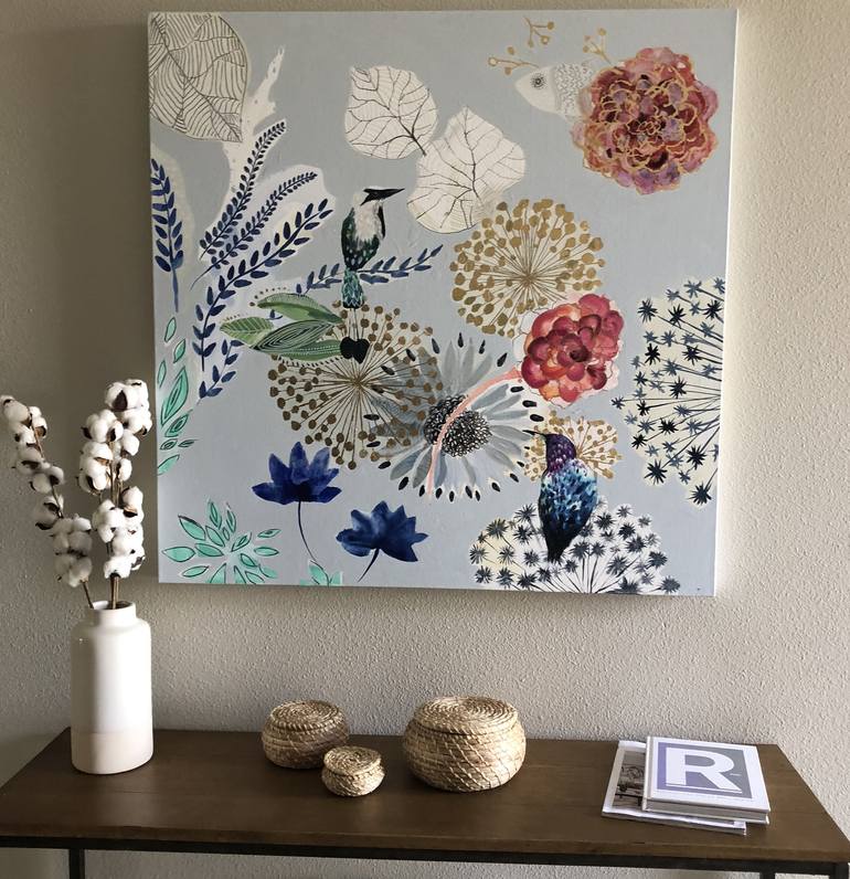 Original Modern Floral Painting by Vig Mayol