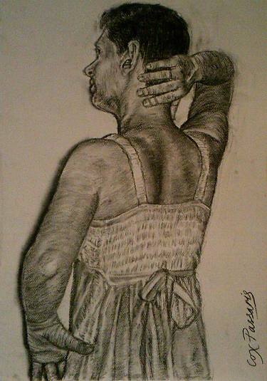 Original Figurative Women Drawings by Debra Cox Passaris