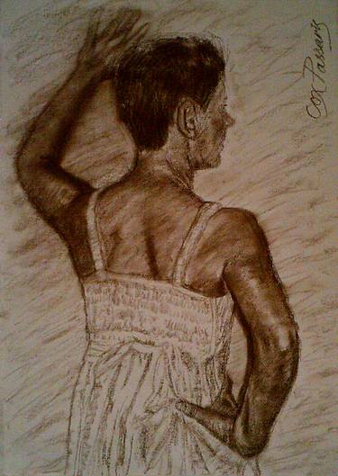 Original Figurative Women Drawings by Debra Cox Passaris