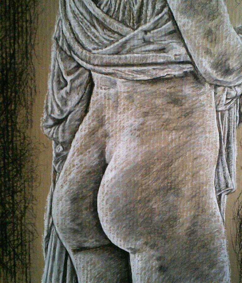 Original Figurative Classical mythology Drawing by Debra Cox Passaris