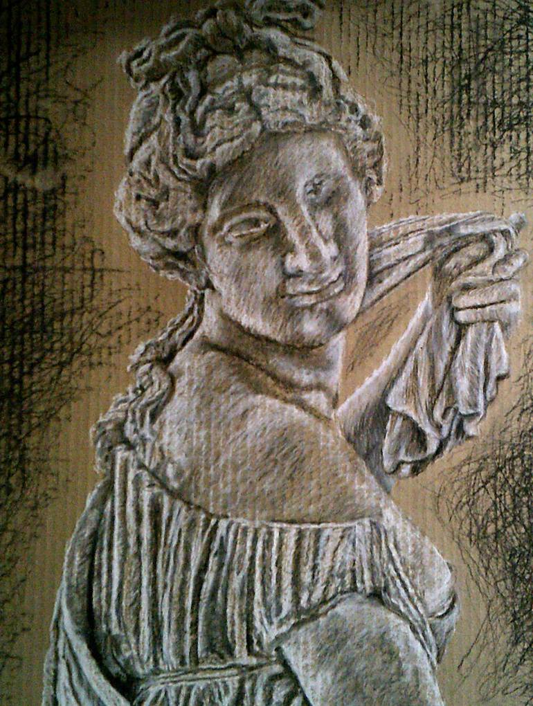 Original Classical mythology Drawing by Debra Cox Passaris