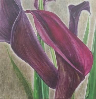 Original Fine Art Floral Paintings by Debra Cox Passaris