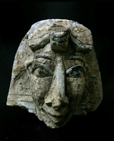 Egyptian sculpture limestone head of Ramses II thumb