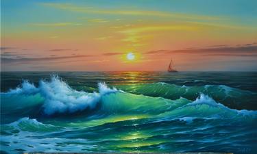 Original Seascape Painting by Serhii Stoev