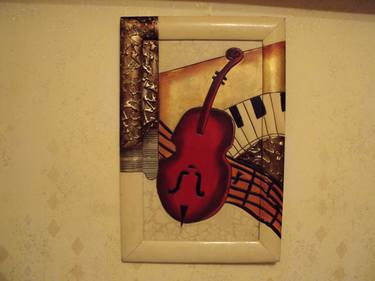 Painting: "Forgotten violin" thumb