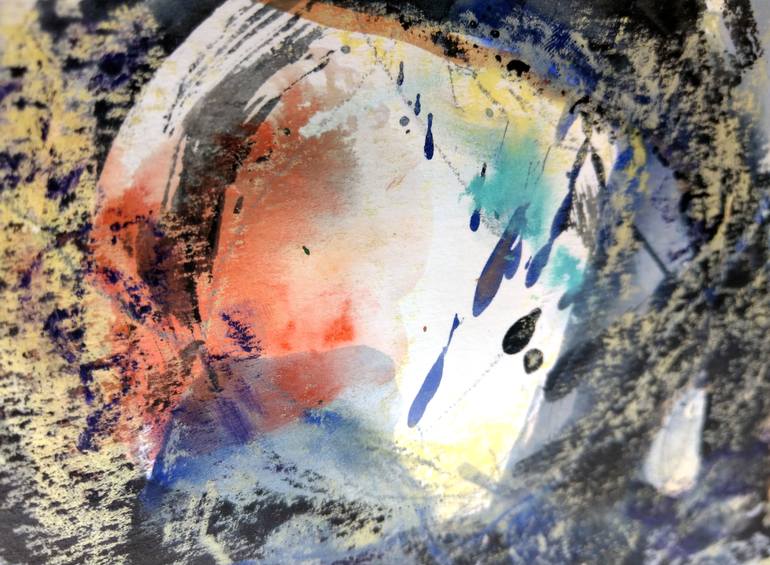 Original Abstract Expressionism Abstract Painting by Ming-Ching Wang