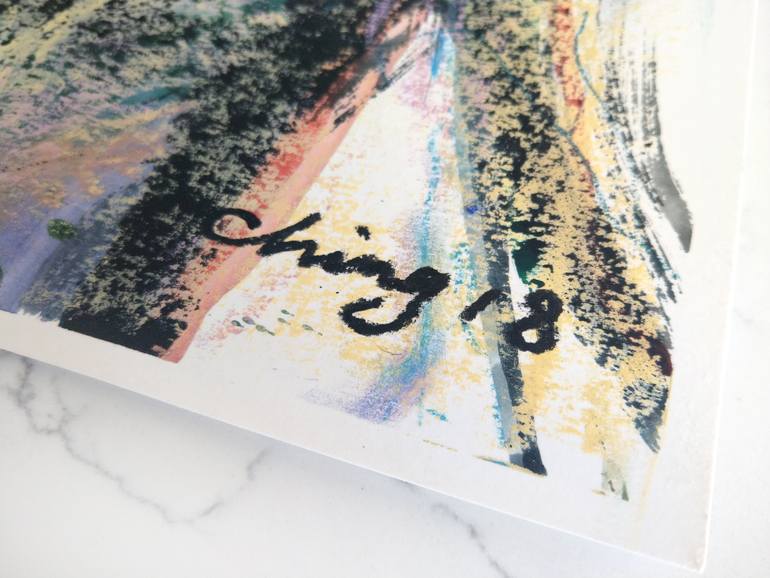 Original Abstract Expressionism Abstract Painting by Ming-Ching Wang
