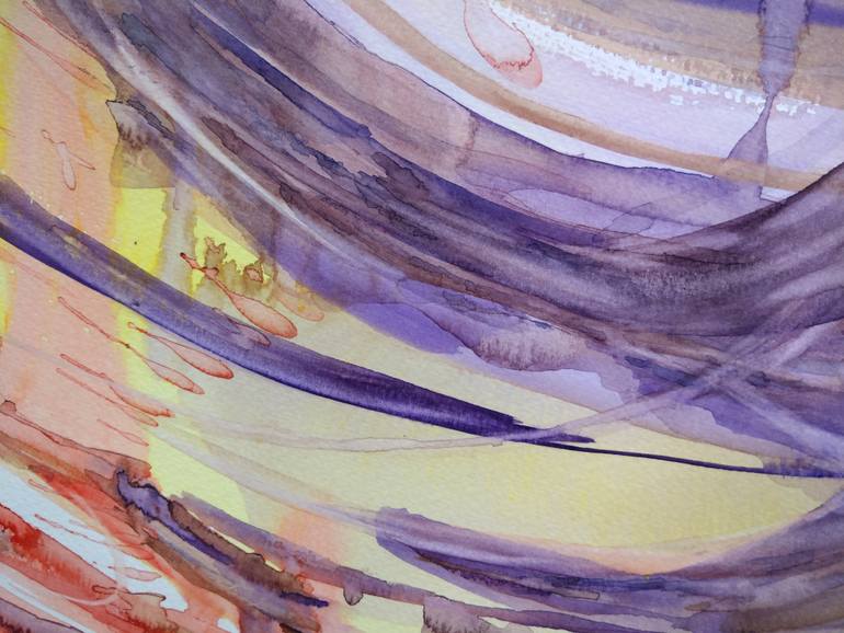 Original Abstract Expressionism Abstract Painting by Ming-Ching Wang