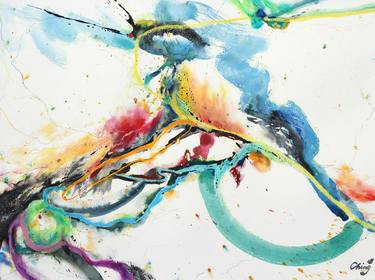 Original Abstract Expressionism Abstract Paintings by Ming-Ching Wang