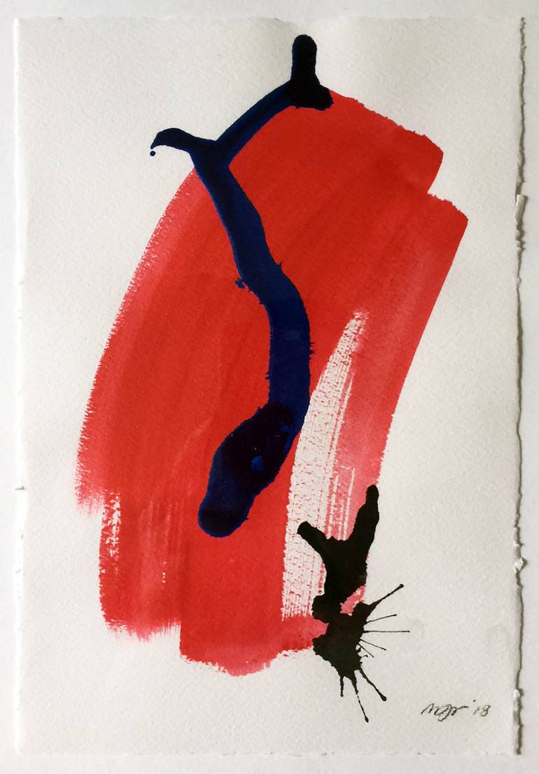 Original Abstract Expressionism Abstract Painting by Matthew Renton