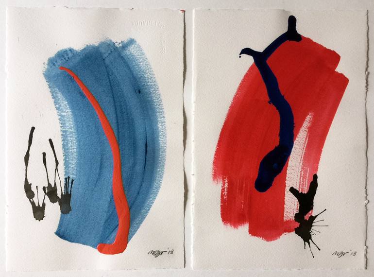 Original Abstract Expressionism Abstract Painting by Matthew Renton