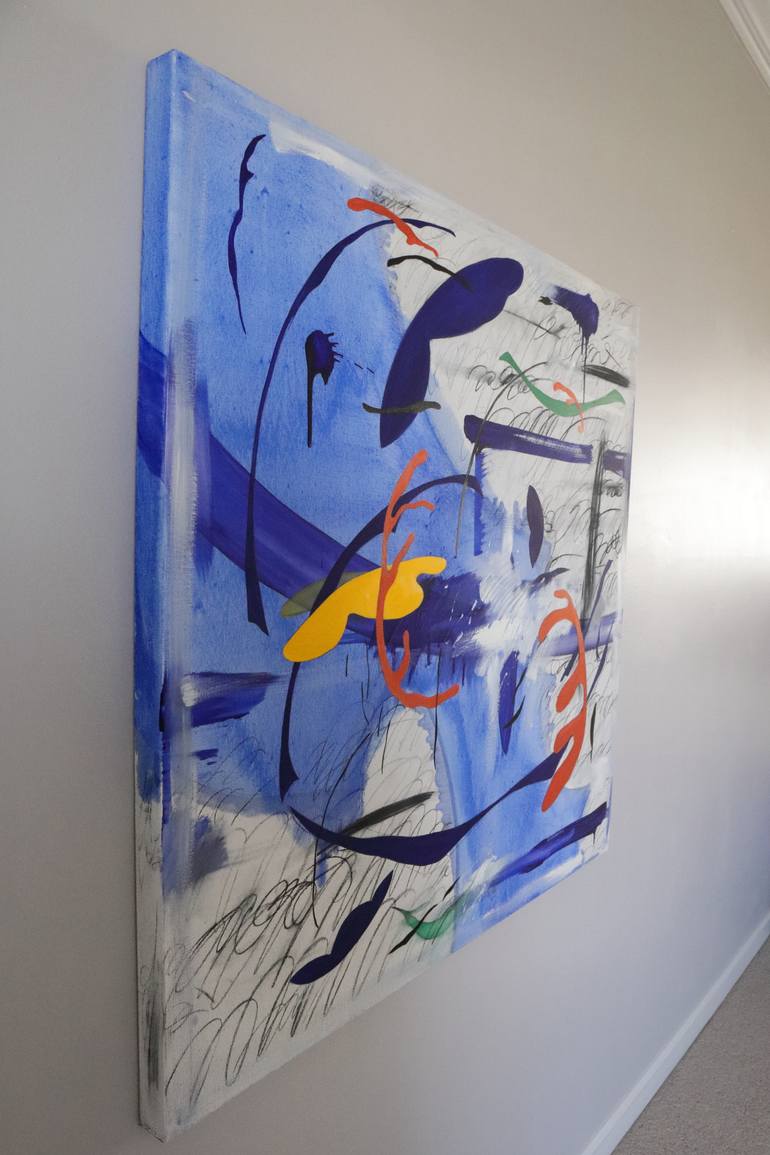 Original Abstract Expressionism Abstract Painting by Yeong Choi