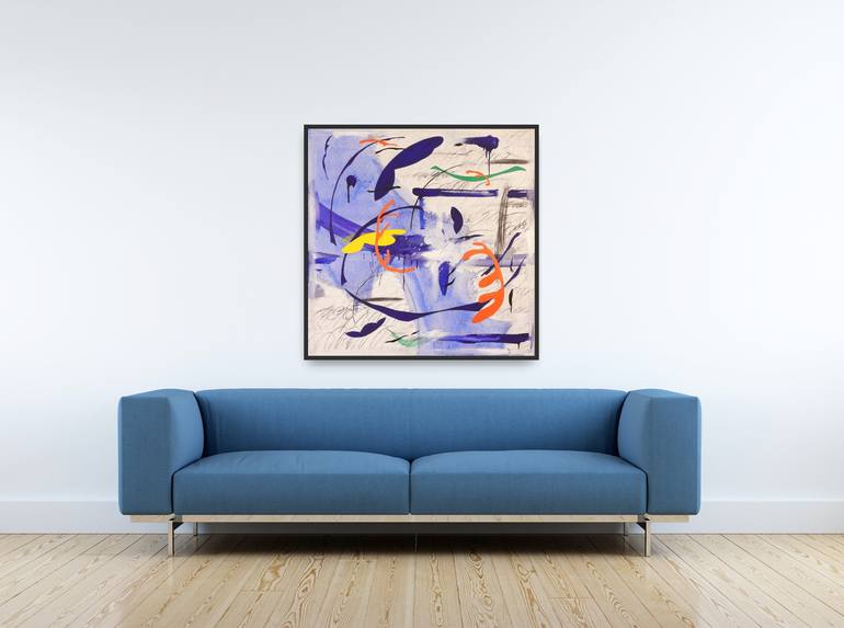 Original Abstract Expressionism Abstract Painting by Yeong Choi