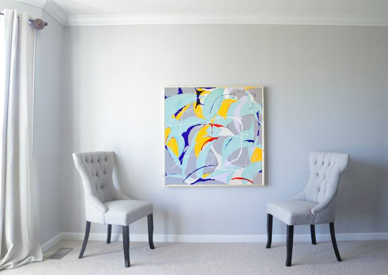 Original Abstract Expressionism Abstract Painting by Yeong Choi