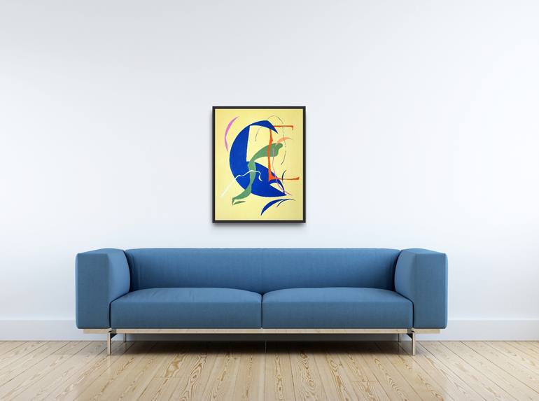 Original Art Deco Abstract Painting by Yeong Choi