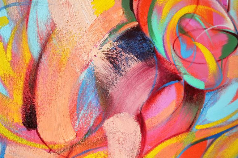 Original Abstract Expressionism Animal Painting by Yeong Choi