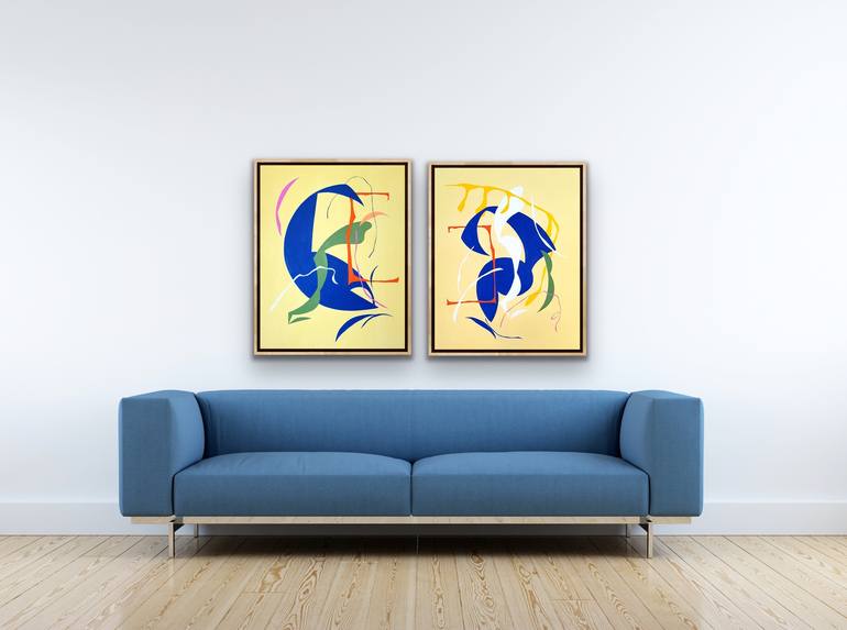 Original Abstract Expressionism Abstract Painting by Yeong Choi