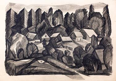 Print of Landscape Drawings by pavel zhavoronkov