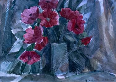 Print of Art Deco Floral Paintings by pavel zhavoronkov