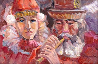 Print of Art Deco People Paintings by pavel zhavoronkov