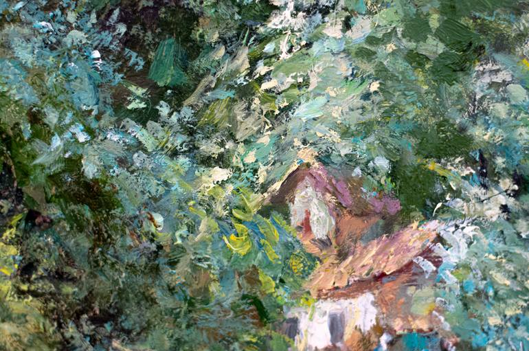 Original Art Deco Landscape Painting by Pavel Zhavoronkov