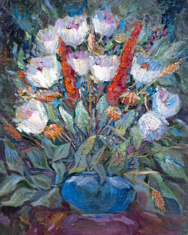 Original Figurative Floral Paintings by pavel zhavoronkov