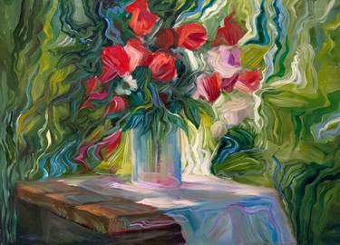 Print of Art Deco Floral Paintings by pavel zhavoronkov