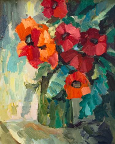 Print of Floral Paintings by pavel zhavoronkov