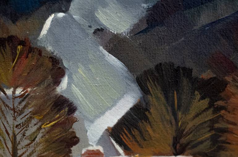 Original Art Deco Landscape Painting by Pavel Zhavoronkov