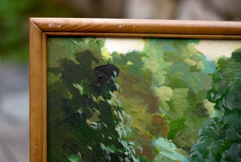 Original Art Deco Landscape Painting by Pavel Zhavoronkov