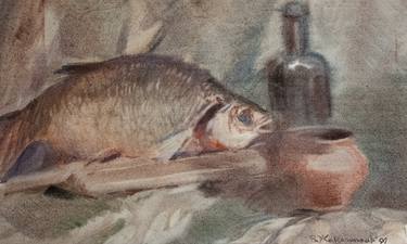 Print of Fish Paintings by pavel zhavoronkov