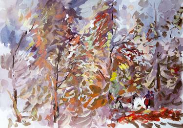 Print of Nature Paintings by pavel zhavoronkov