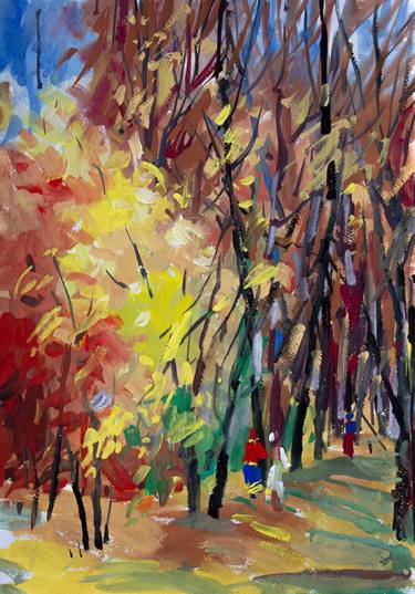 Print of Expressionism Landscape Paintings by pavel zhavoronkov