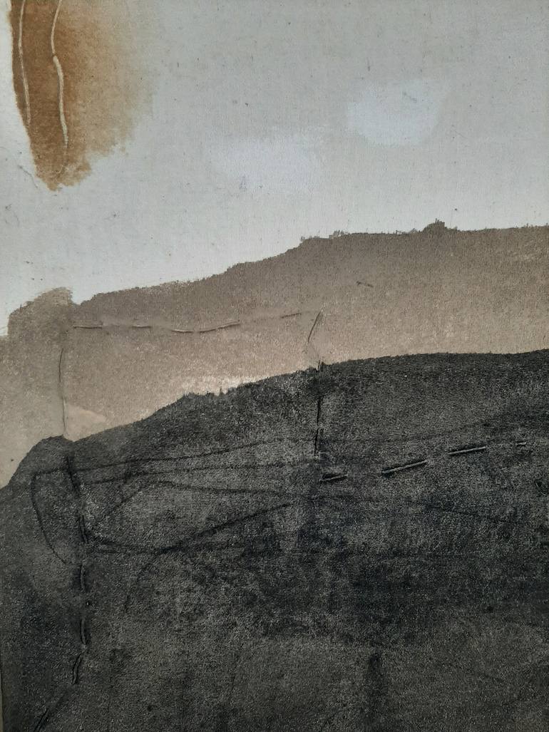 Original Abstract Landscape Painting by Geke Uit De Bosch