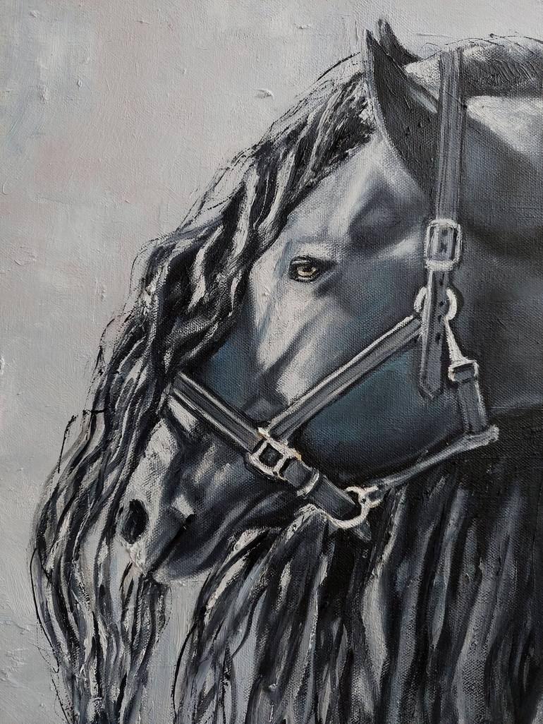 Original Impressionism Horse Painting by Ira Whittaker