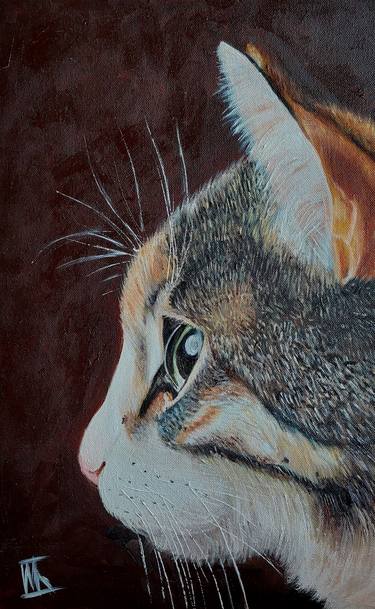 Original Realism Cats Paintings by Ira Whittaker