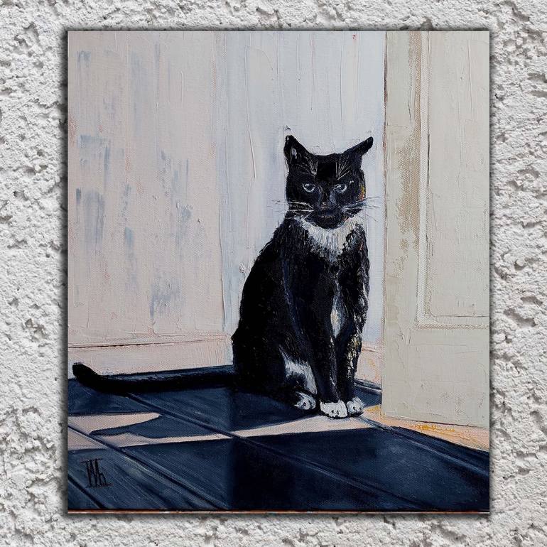 Original Cats Painting by Ira Whittaker