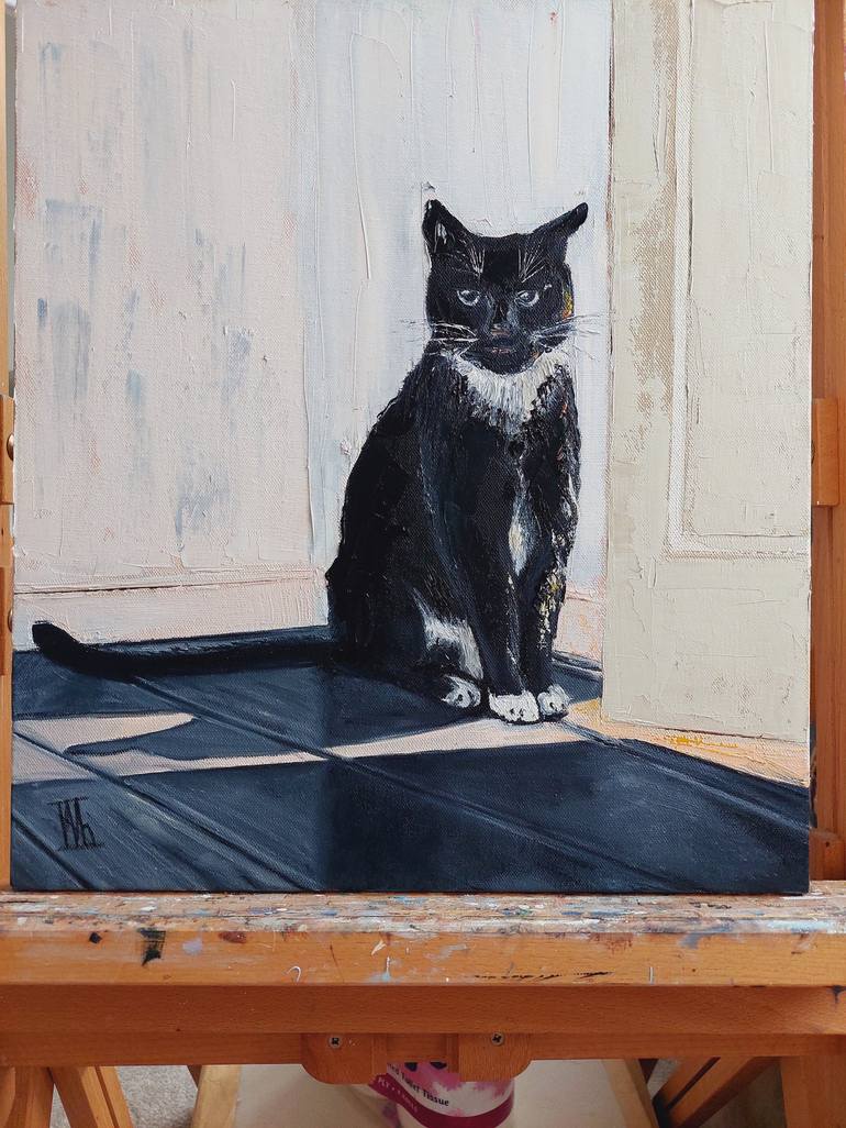 Original Cats Painting by Ira Whittaker