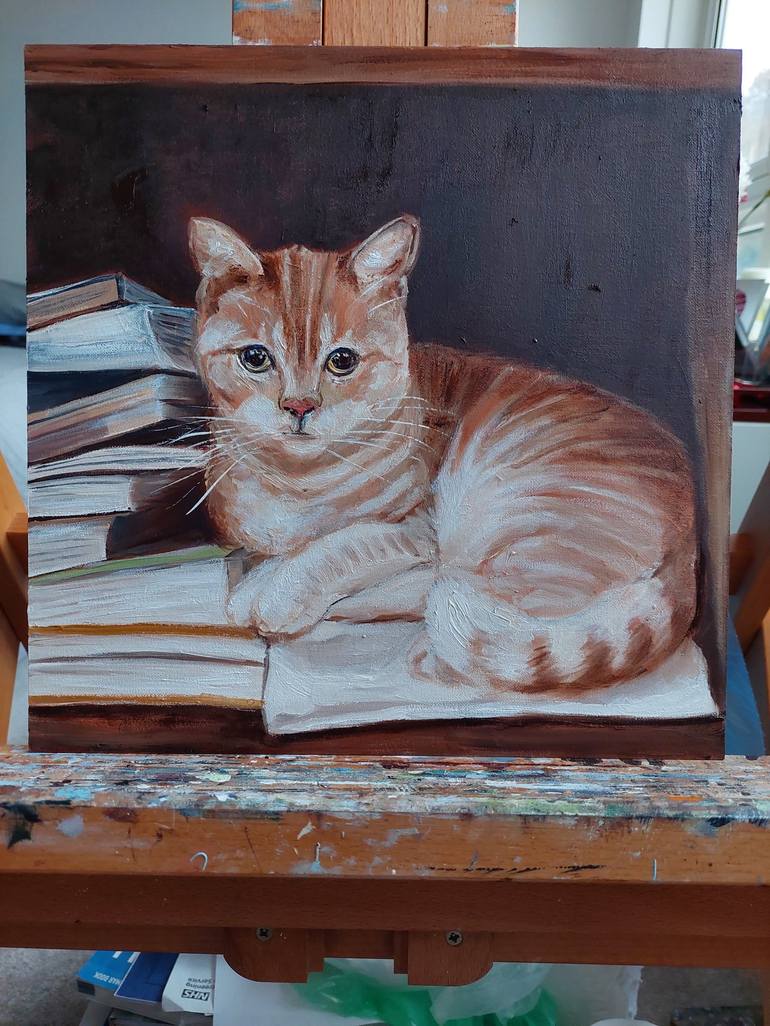 Original Cats Painting by Ira Whittaker