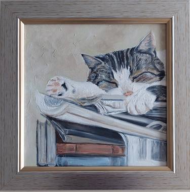 Original Figurative Cats Paintings by Ira Whittaker