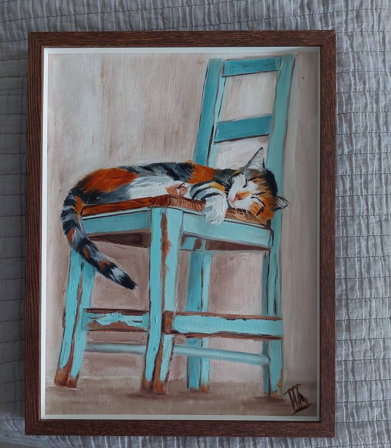 Original Figurative Cats Painting by Ira Whittaker