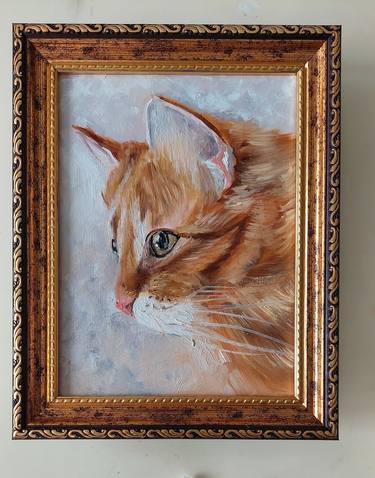 Original Expressionism Cats Paintings by Ira Whittaker