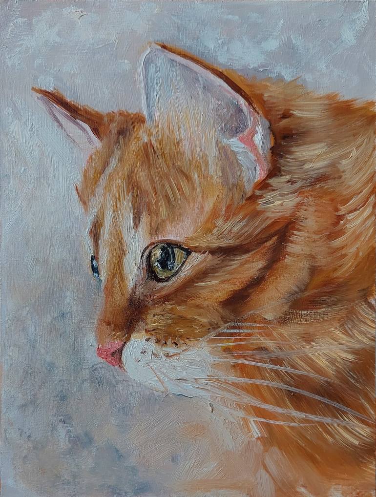 Original Expressionism Cats Painting by Ira Whittaker