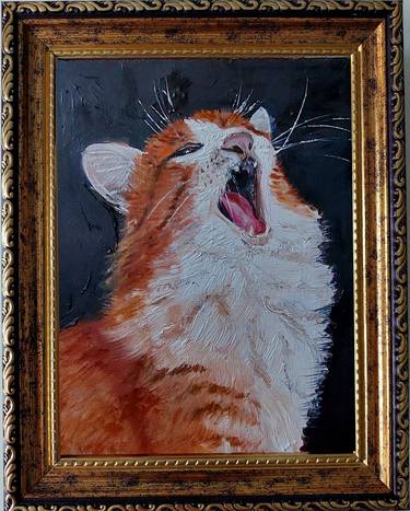 Original Impressionism Cats Paintings by Ira Whittaker