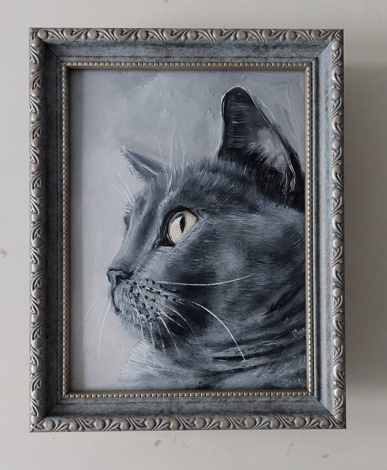 Original Impressionism Cats Painting by Ira Whittaker