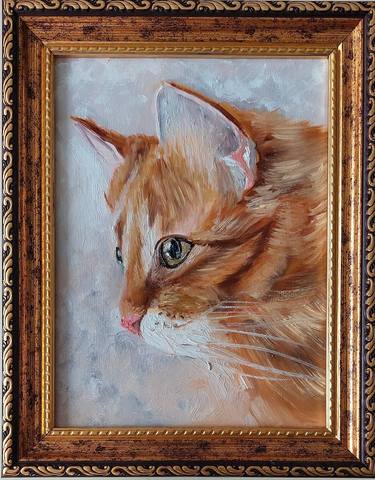 Original Impressionism Cats Paintings by Ira Whittaker