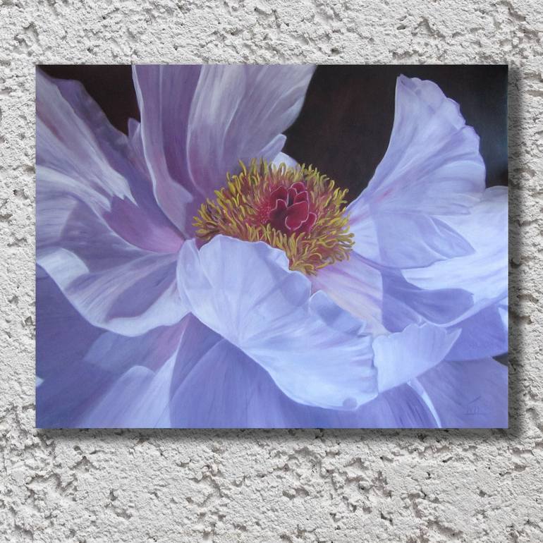 Original Photorealism Floral Painting by Ira Whittaker